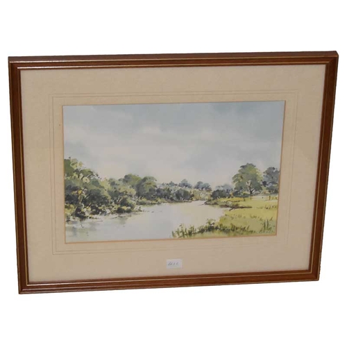 290 - A Watercolour 'Evening River Bann' - D McCracken