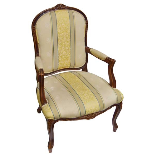 303 - A Nice Upholstered Open Armchair