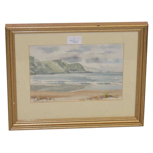 309 - A Watercolour 'Minaun Cliffs, Achill' - Hobson