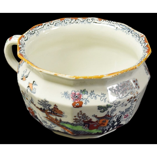 385 - A Good Masons Ironstone Chamber Pot/Planter