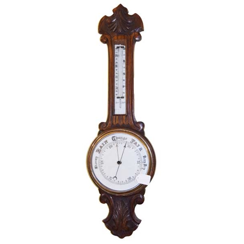 409 - A Nice Oak Cased Barometer