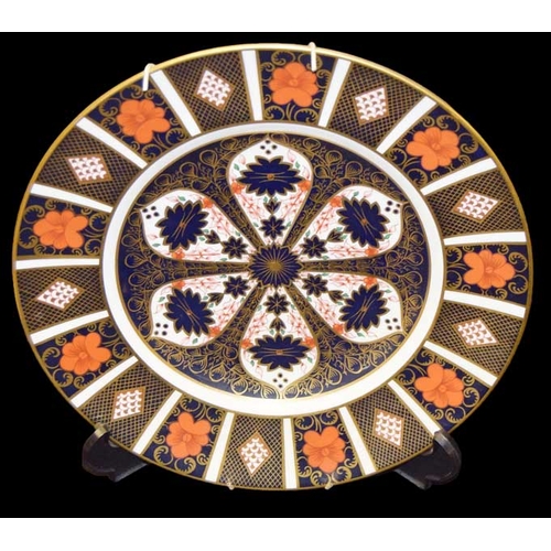 419 - A Large Royal Crown Derby Cigar Pattern Plate