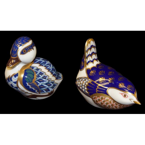 421 - Two Royal Crown Derby Paperweights