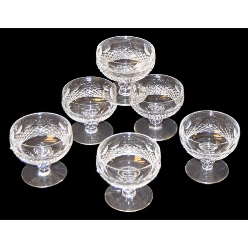 432 - A Set of Six Waterford Crystal Sundae Dishes