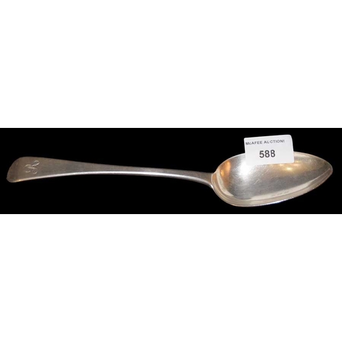 588 - A Georgian Silver Serving Spoon, London 1813, Eley Fearn & Chawner