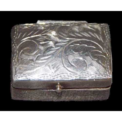 614 - A Silver Pill Box