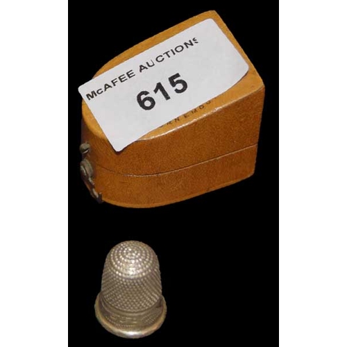 615 - A Silver Thimble, Chester 1898