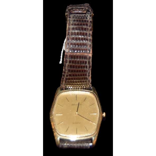 619 - A 14ct Gold Zenith Quartz Watch