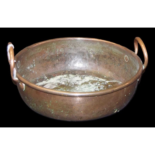 87 - A Two Handled Copper Pan