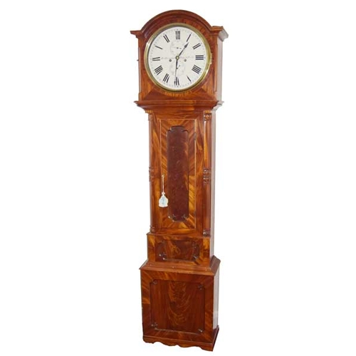 70 - A Nice Mahogany Longcase Clock, Circular Painted Dial, Alex Drumond, High Street, Perth