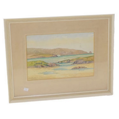 523 - A Watercolour 'North Antrim Coast'  - Henry Lees