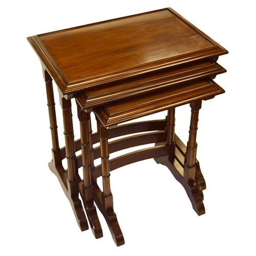 150 - A Very Nice Mahogany Nest of Three Tables