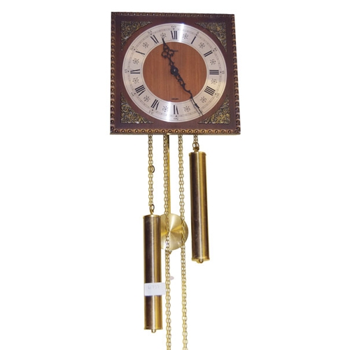 185a - A Double Weight Vienna Wall Clock