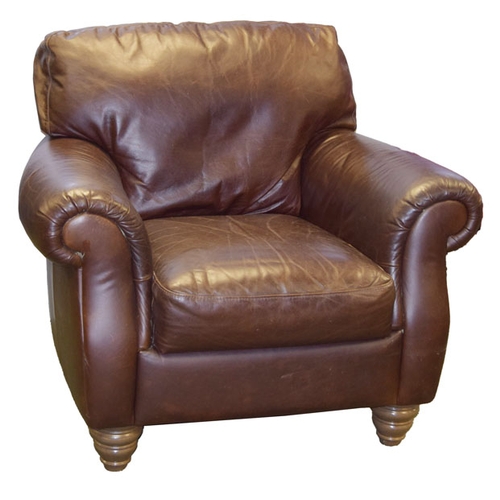 199 - A Large Leather Armchair