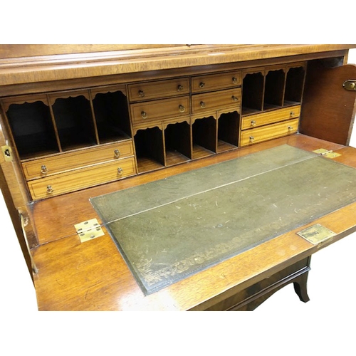 240 - A Very Nice Inlaid Mahogany Secretaire Bookcase