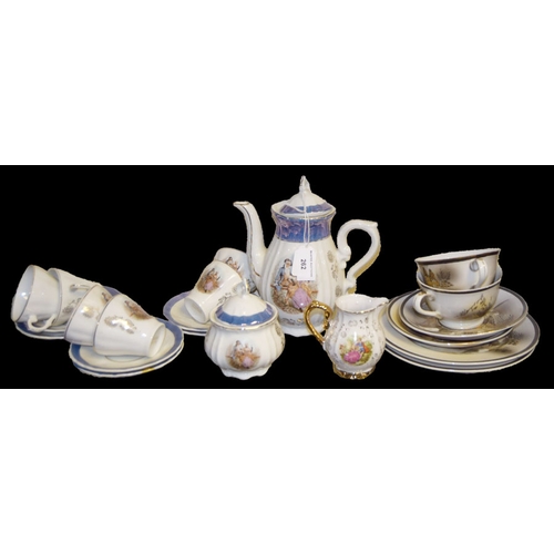 262 - A Nice Decorated Coffee Set