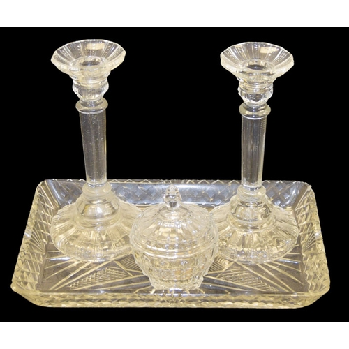 274 - A Crystal Dressing Table Set