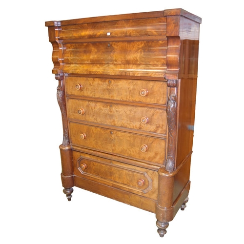 280 - A Tall Scotch Chest of Drawers for Restoration and Treatment