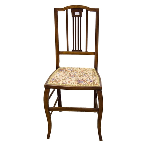 288 - An Inlaid Edwardian Single Chair