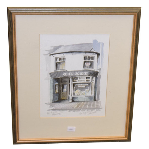 317 - A Watercolour 'Kees Shop, Bridge Street' - Ally Frazer