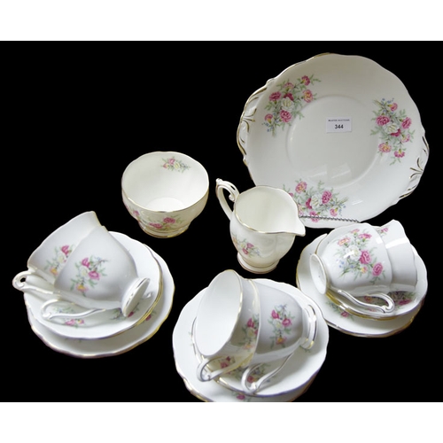 344 - A Queen Ann 'Country Garden' Teaset