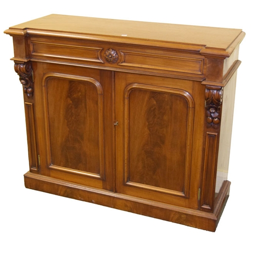 410 - A Nice Sized Mahogany Two Door Side Cabinet