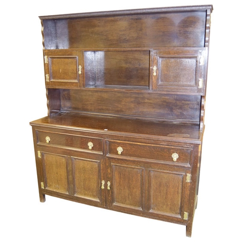 490 - A Good Oak Open Top Dresser