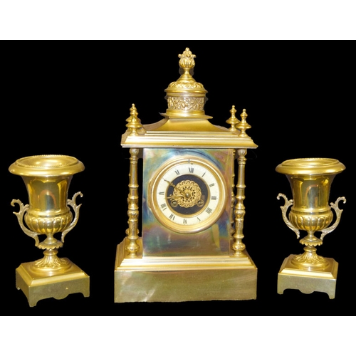 590 - A Very Nice Three Piece Clock Set