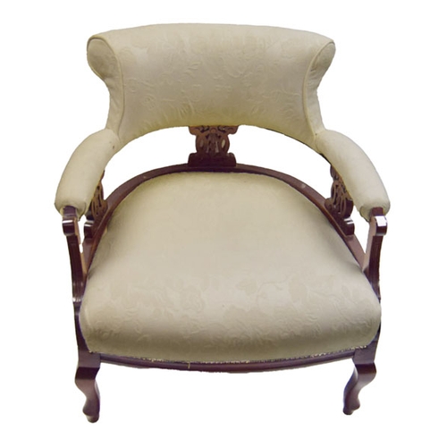 591 - A Mahogany Framed Tub Chair