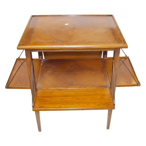 593 - An Unusual Tea Table with Four Drop Trays