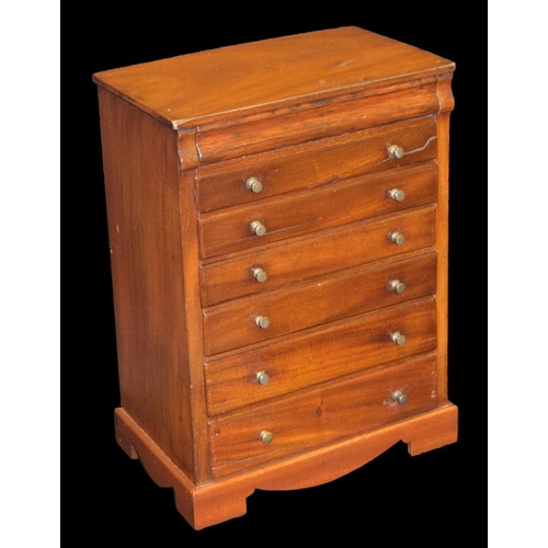 594 - A Small Victorian Mahogany Collectors Chest