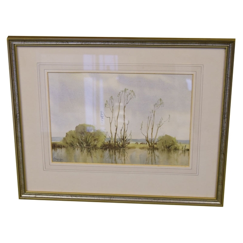 631 - A Watercolour 'Early Morning on the Bann' - W Haughton