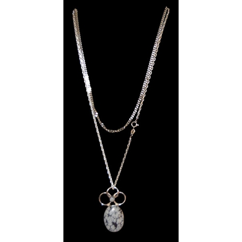 734 - A Silver Chain and Pendant and a Silver Chain