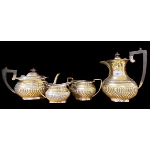 625 - A Four Piece Silver Plated Tea Service