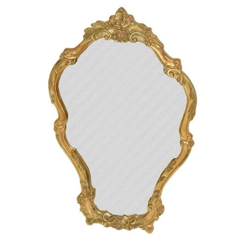 1 - A Nice Shaped Side Gilt Framed Wall Mirror