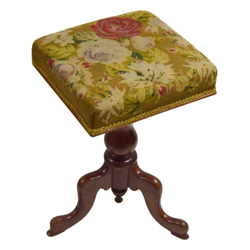 116 - A Good Tapestry Top Square Stool