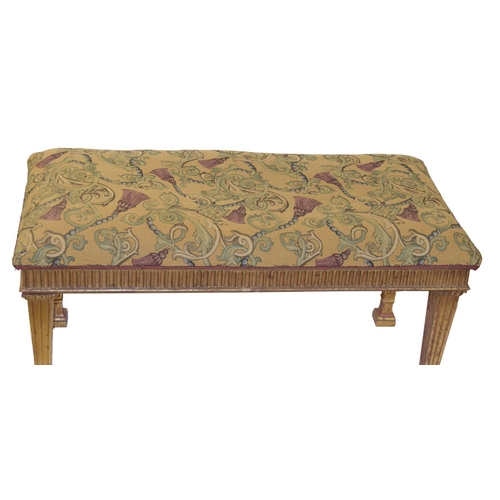 162 - A Nice Gited Upholstered Stool