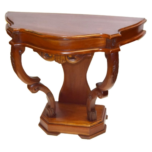 170 - A Nice Shaped Front Mahogany Console Table