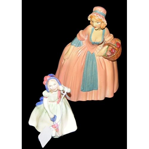 172 - A Royal Doulton Figurine 'Babie' and Another Figurine