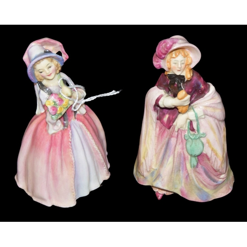 286 - A Small Early Royal Doulton Figurine 'June' and Another Figurine