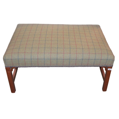 325 - A Very Good Large Upholstered Stool