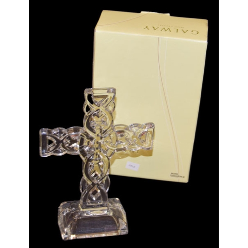 362 - A Galway Crystal Cross