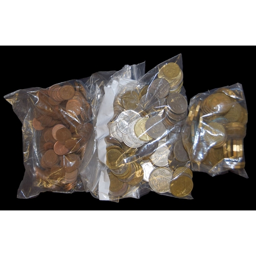 390 - Three Bags of Miscellaneous Coins