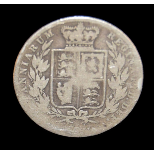 422 - An 1875 Victorian 1/2 Crown