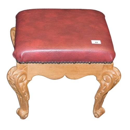 88 - An Upholstered Small Stool