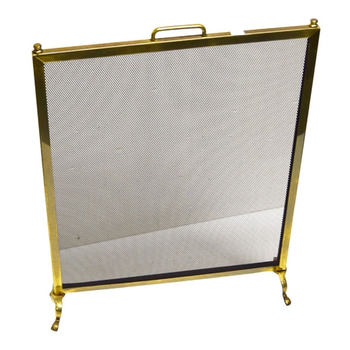 108 - A Brass and Mesh Firescreen