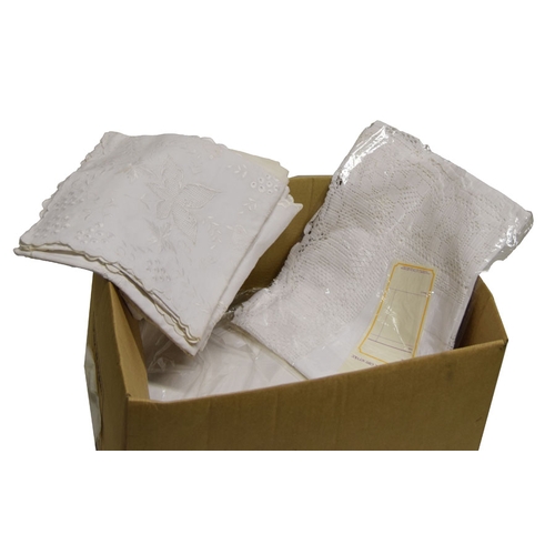 118 - A Very Good Box of Table Cloths etc.