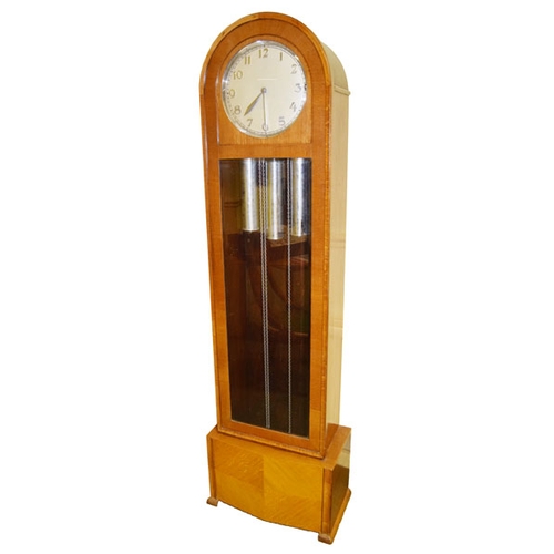 120 - A Triple Weight Longcase Clock, Needs Pendulum