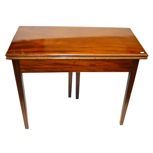 128 - A Mahogany Turn Over Leaf Tea Table