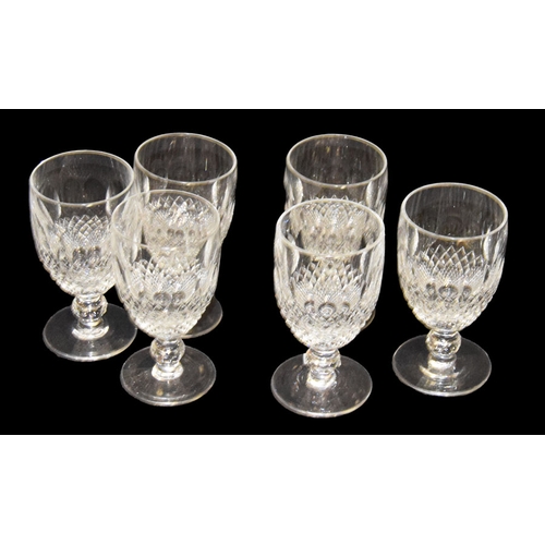 152 - A Good Lot of Six Stemmed Crystal Glasses